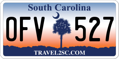 SC license plate OFV527