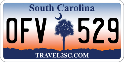 SC license plate OFV529
