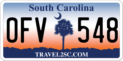 SC license plate OFV548