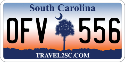 SC license plate OFV556