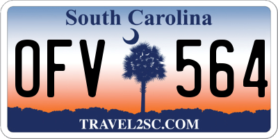 SC license plate OFV564