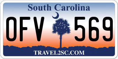 SC license plate OFV569