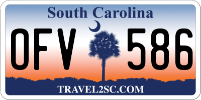 SC license plate OFV586