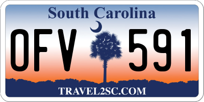 SC license plate OFV591