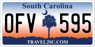 SC license plate OFV595