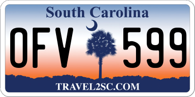 SC license plate OFV599