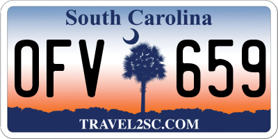 SC license plate OFV659