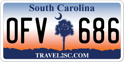 SC license plate OFV686