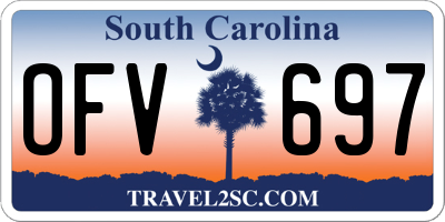 SC license plate OFV697