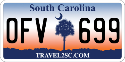 SC license plate OFV699