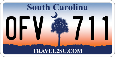 SC license plate OFV711
