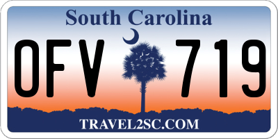 SC license plate OFV719