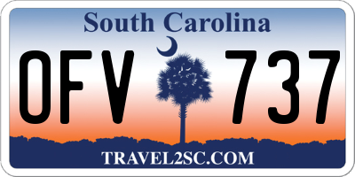 SC license plate OFV737