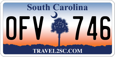 SC license plate OFV746