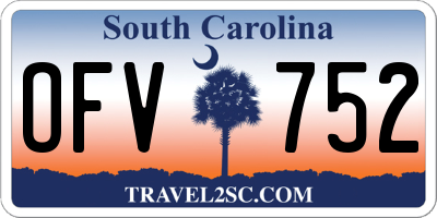 SC license plate OFV752