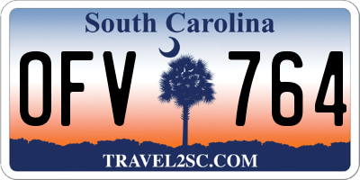 SC license plate OFV764