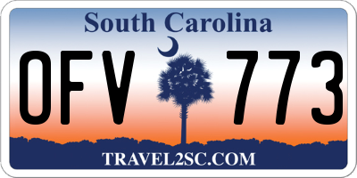 SC license plate OFV773