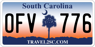 SC license plate OFV776