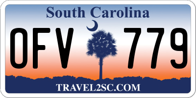 SC license plate OFV779