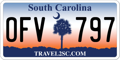 SC license plate OFV797