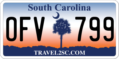 SC license plate OFV799