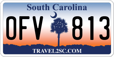 SC license plate OFV813