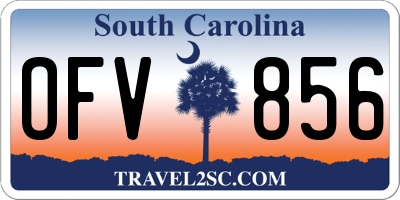 SC license plate OFV856