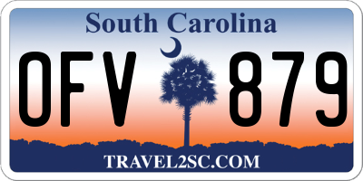 SC license plate OFV879