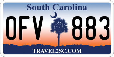 SC license plate OFV883