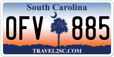 SC license plate OFV885