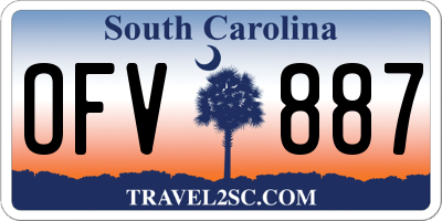 SC license plate OFV887