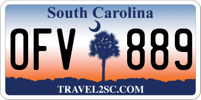 SC license plate OFV889