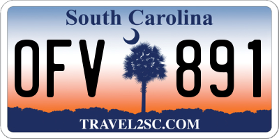 SC license plate OFV891