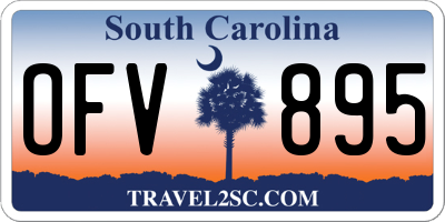 SC license plate OFV895