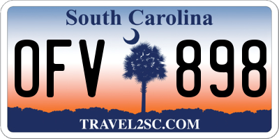 SC license plate OFV898