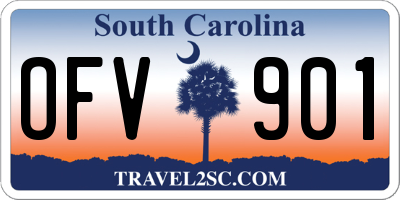 SC license plate OFV901