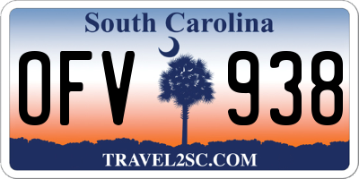 SC license plate OFV938