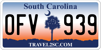 SC license plate OFV939