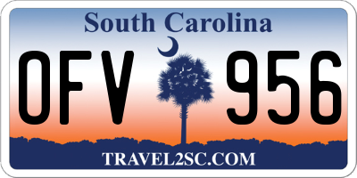 SC license plate OFV956