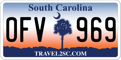 SC license plate OFV969