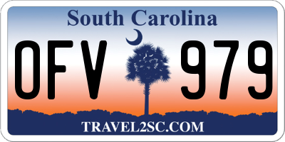 SC license plate OFV979