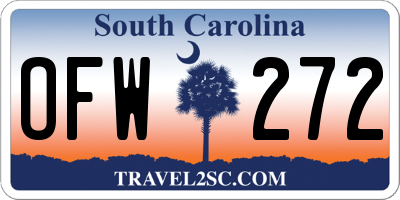SC license plate OFW272