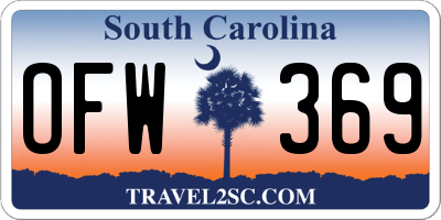 SC license plate OFW369
