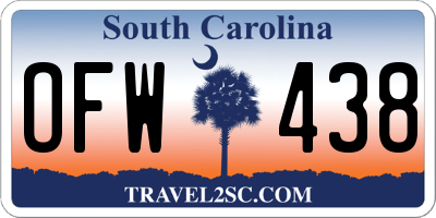 SC license plate OFW438