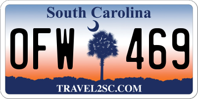 SC license plate OFW469