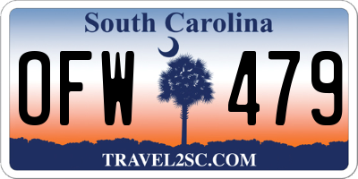 SC license plate OFW479