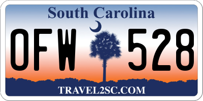 SC license plate OFW528