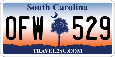 SC license plate OFW529