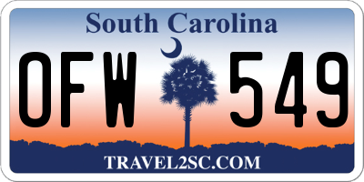 SC license plate OFW549