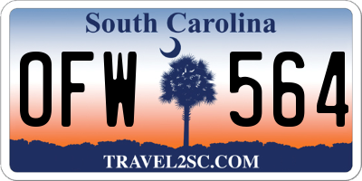 SC license plate OFW564